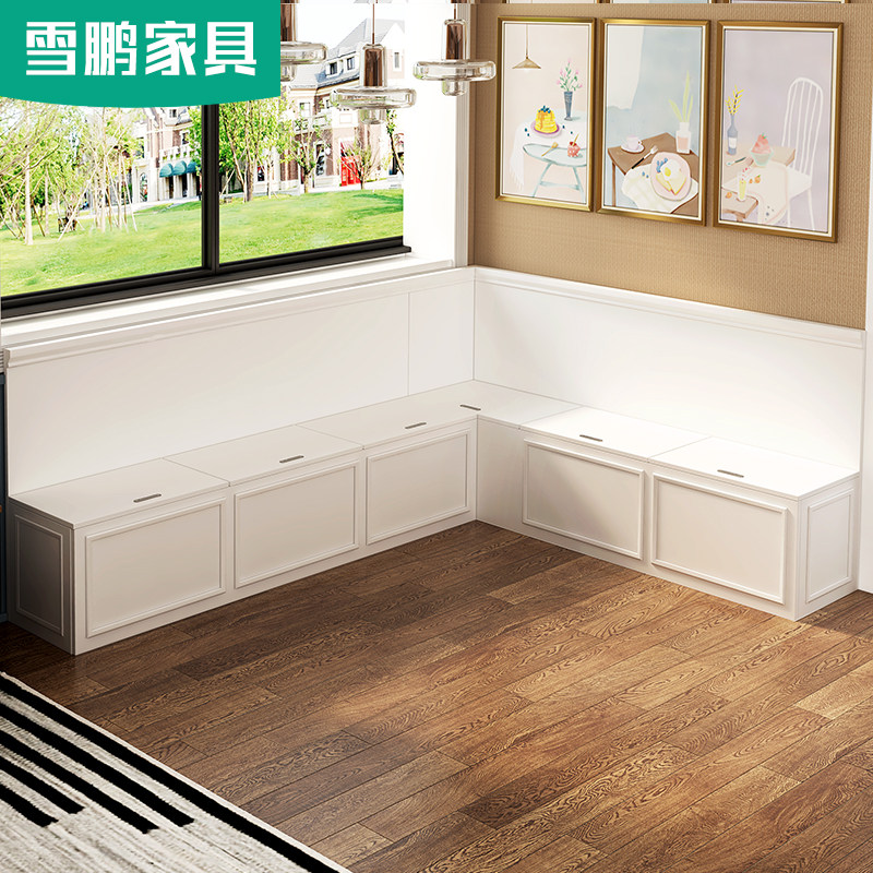 卡座餐桌家用定制餐厅餐桌椅组合北欧沙发储物柜小户型桌子饭桌