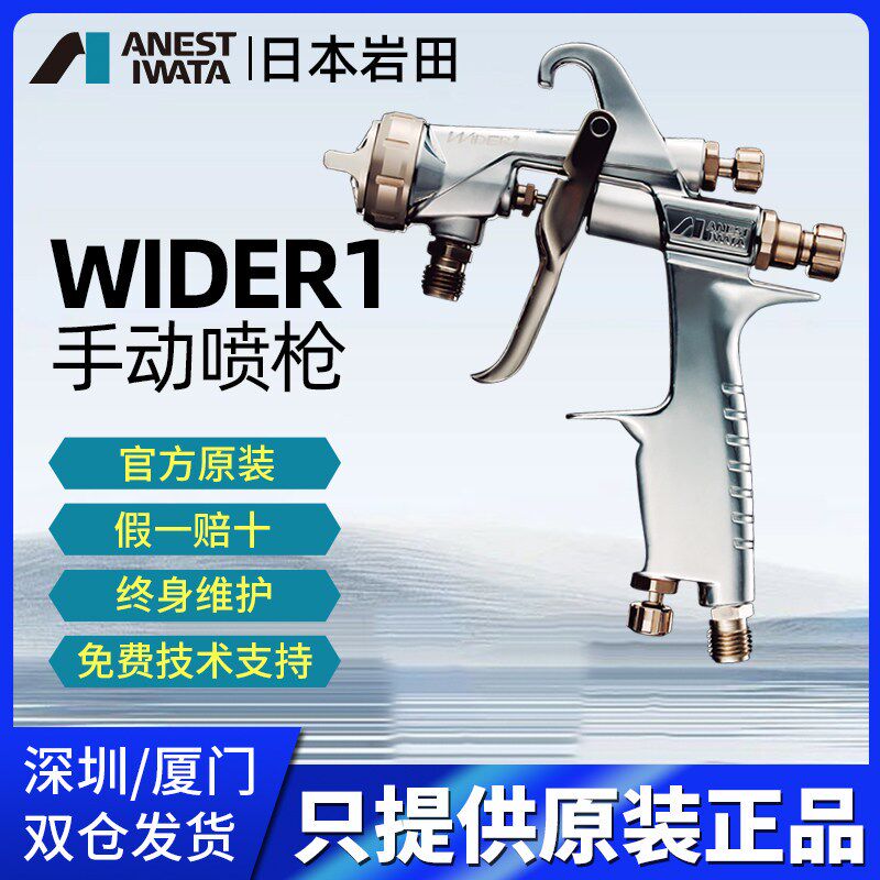 日本岩田w-101 WIDER1新款手动喷漆枪 喷油漆枪 家具汽车喷枪