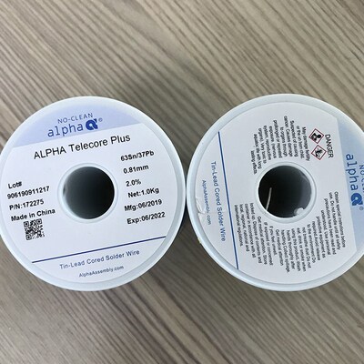 销售正品阿尔法有铅Sn63Pb37锡线ALPHA锡线爱法焊锡丝