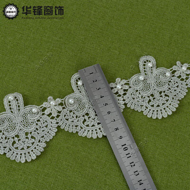 窗帘花边织带竖条拼接蕾丝罩边水溶贴边桌边坐垫镶边侧边水溶边