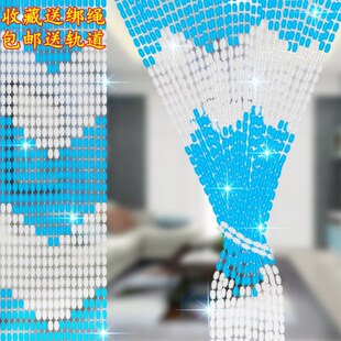 防蚊门帘串珠门帘免打孔家用商用垂帘2022新款夏季帘子隔断帘流苏