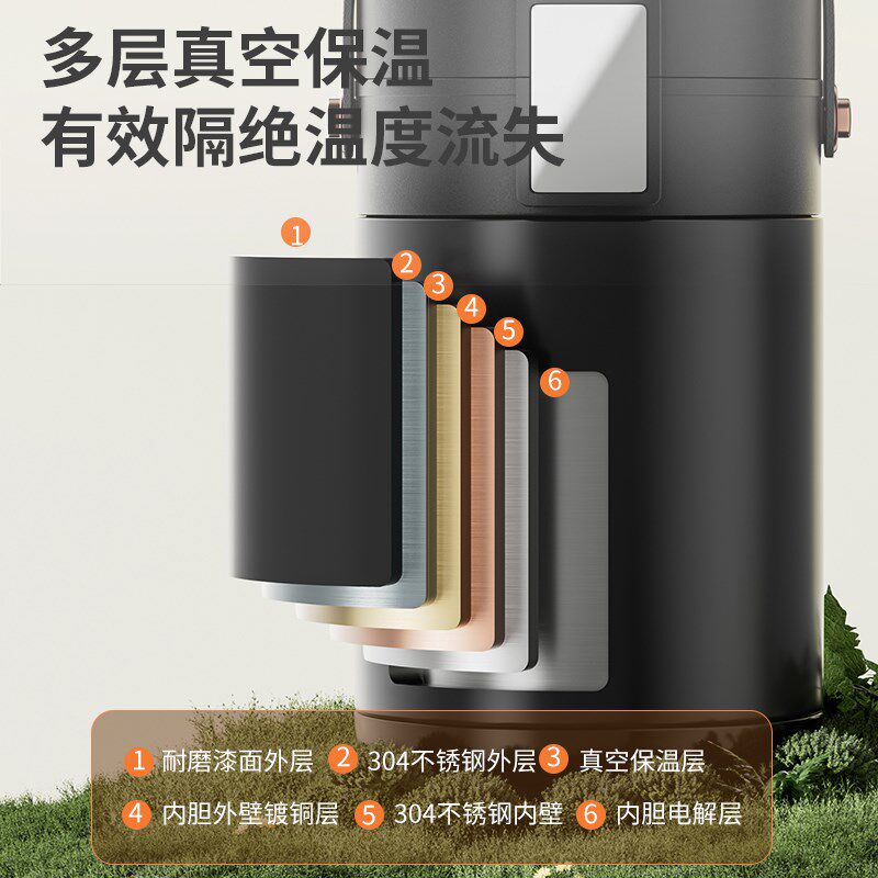 爱丽金三层保温饭桶316不锈钢大容量学生上班族带餐便当饭盒加热