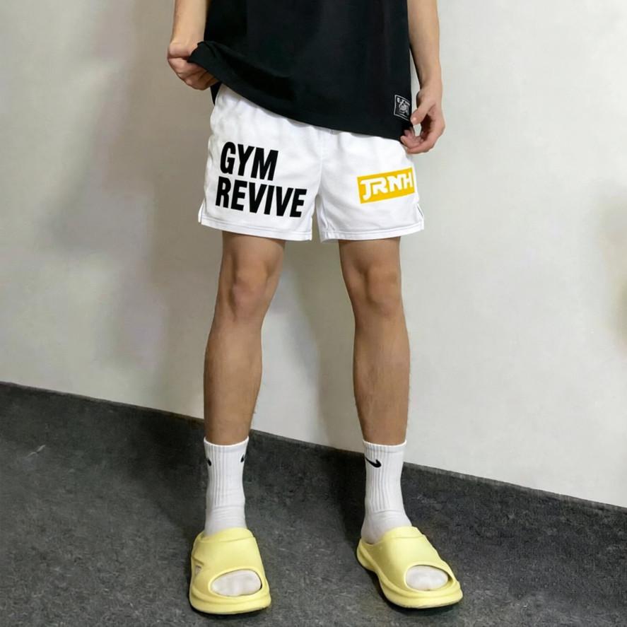 男士美式训练运动短裤夏季透气速干健身跑步体考篮球不过膝三分裤