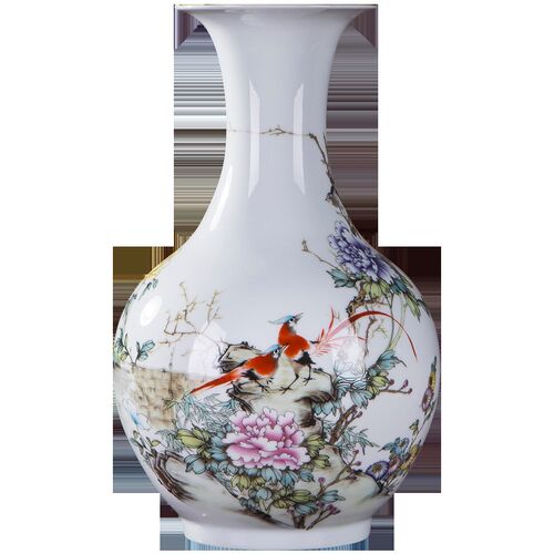 326景德镇陶瓷器小花瓶家居饰品摆件插花客厅装饰工艺品摆件赏瓶