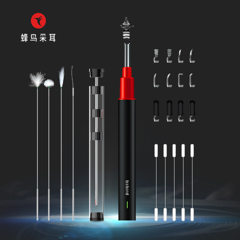 可视挖耳勺抠耳屎耳朵清洁器蜂鸟采耳工具套装掏耳神器高清内窥镜
