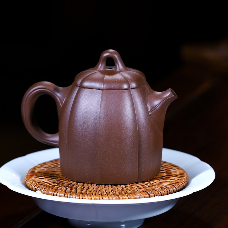 宜兴紫砂壶高工名家纯全手工 正宗泡茶壶功夫茶具五彩段掇只壶