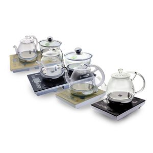 茗德M-260 280涌泉底部上水 全智能自动上水电热水茶壶玻璃茶艺炉