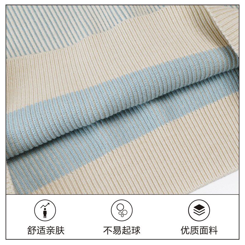 冬季儒雅青年加厚带领毛衣时尚保暖针织衫上衣商务男士polo衫长袖