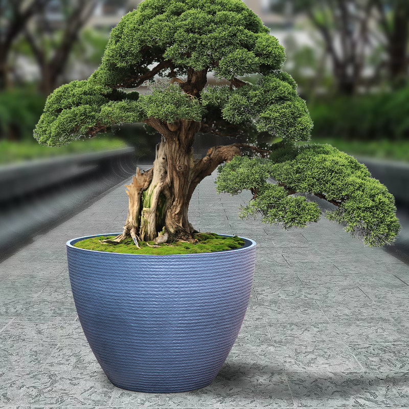 加厚塑料花盆北欧简约特大号仿陶瓷客厅阳台落地种树仿石深高花盆