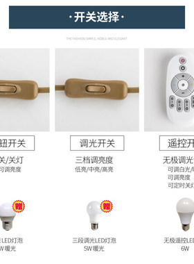 欧式台灯卧室床头灯暖色温馨浪漫调光遥控家用复古客厅装饰灯布艺