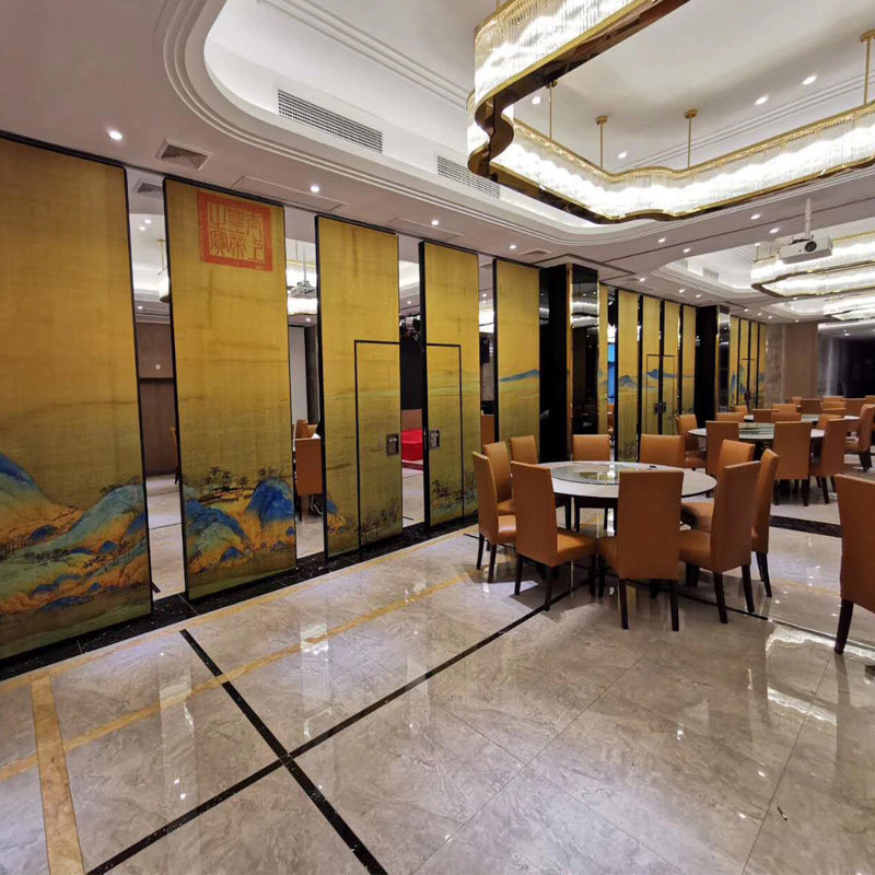 酒店活动隔断公饭店活动隔间音移动屏风 折叠隔断 办 室隔 板墙
