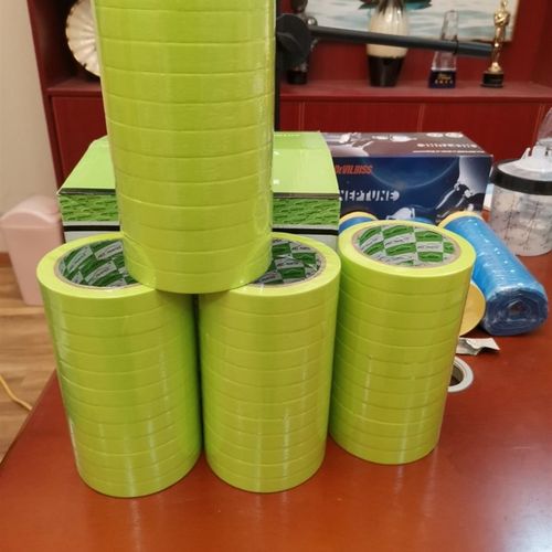 绿色喷高胶胶带纸和纸胶带耐漆遮蔽温带