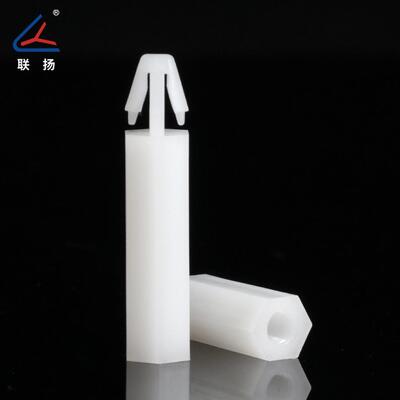 甄选联扬 FTM飞机头扣式尼龙柱M3塑料外六角通螺柱塑胶垫间隔柱