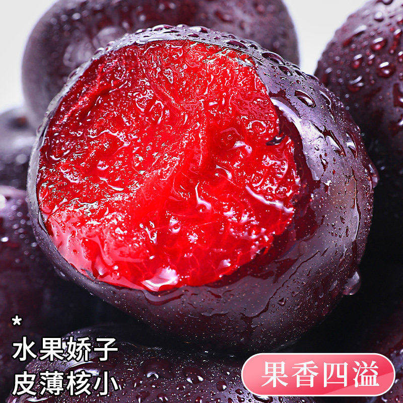 【烈儿宝贝】正宗玫瑰血丝李子新鲜水果当季整箱应季红心黑布林