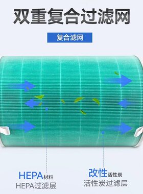 甄选适配352空气净化器滤芯X50/X50S/X60/X60S/X63C/X66C净化机过