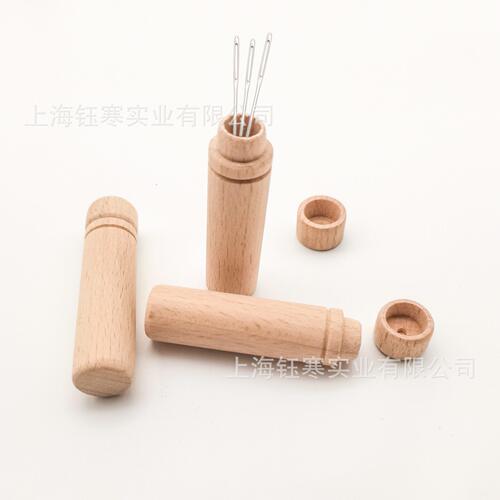 甄选needle storage 手缝针绣花针收纳木制针筒分类收纳绣花针收