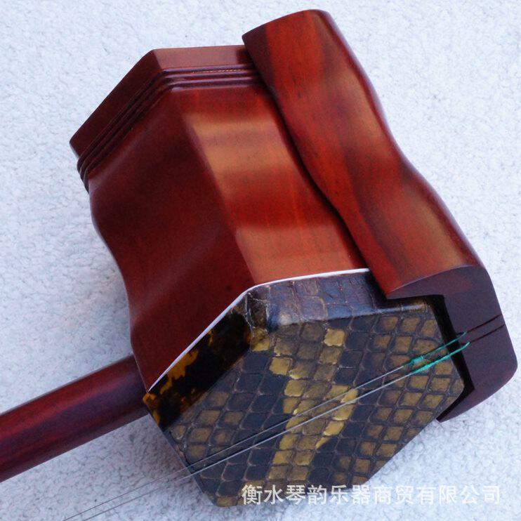 甄选二胡乐器 非洲小叶紫檀木盘龙头二胡 弯头六方二胡 凤头二