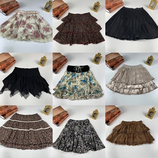 vintage古着日系百搭蛋糕y2k夏款半身裙复古少女短裙10