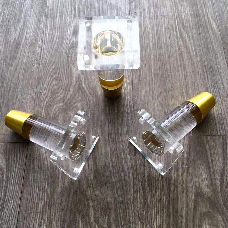 甄选跨境T形茶几水晶脚亚克力家具腿家居橱柜配件亚克力透明沙发