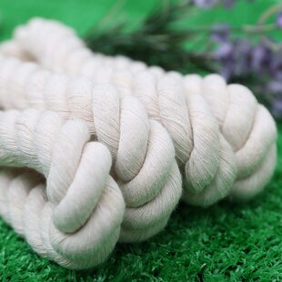 甄选厂家供应多规格纯棉绳米色三股棉绳 纯棉纱搓麻花装饰粗 编织