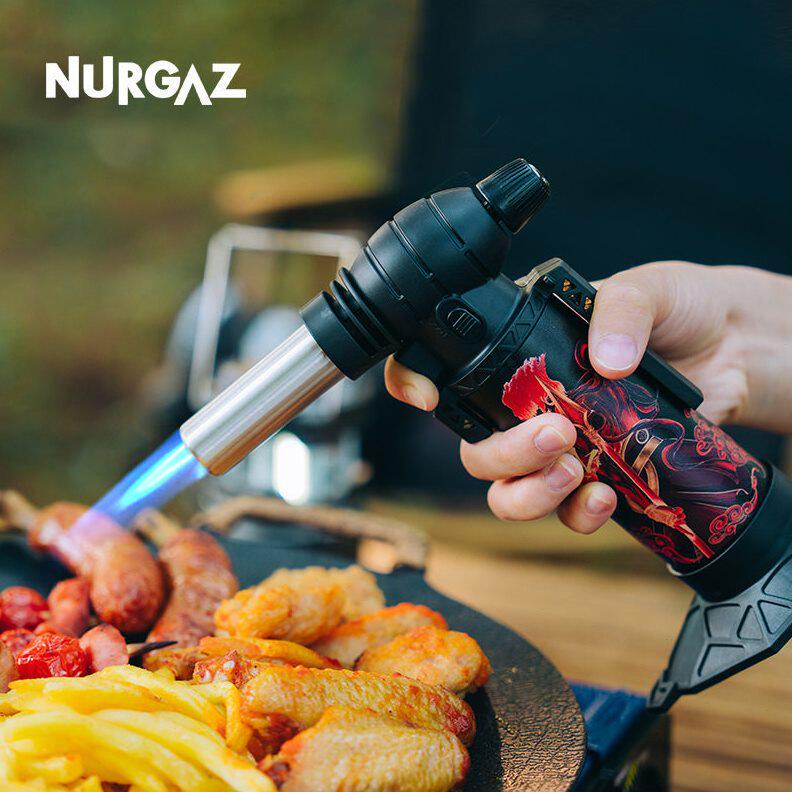 甄选NURGAZ户外露营点火器式喷枪烘焙烧烤喷火枪颜值直充打火器