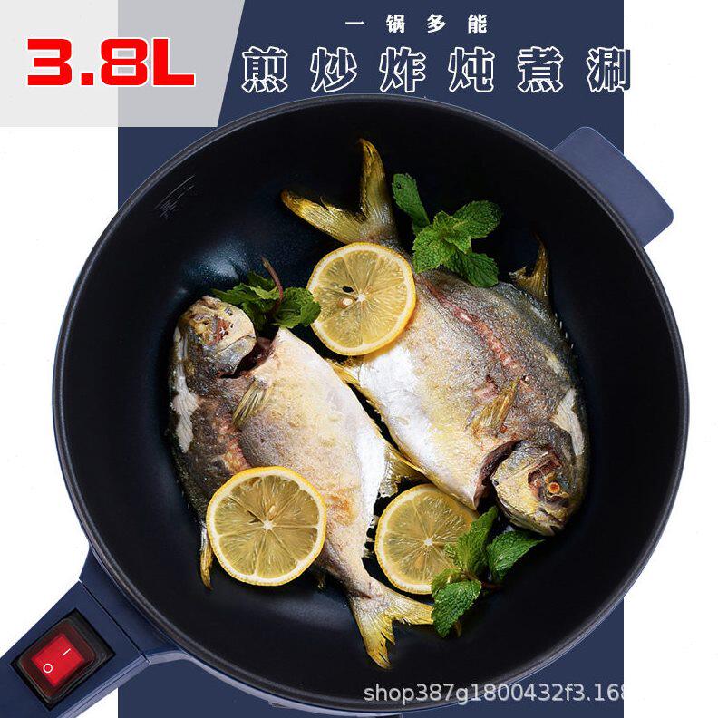 甄选3.8升货车载电炒锅电火锅货车司机用品24伏炒菜锅车家两用大