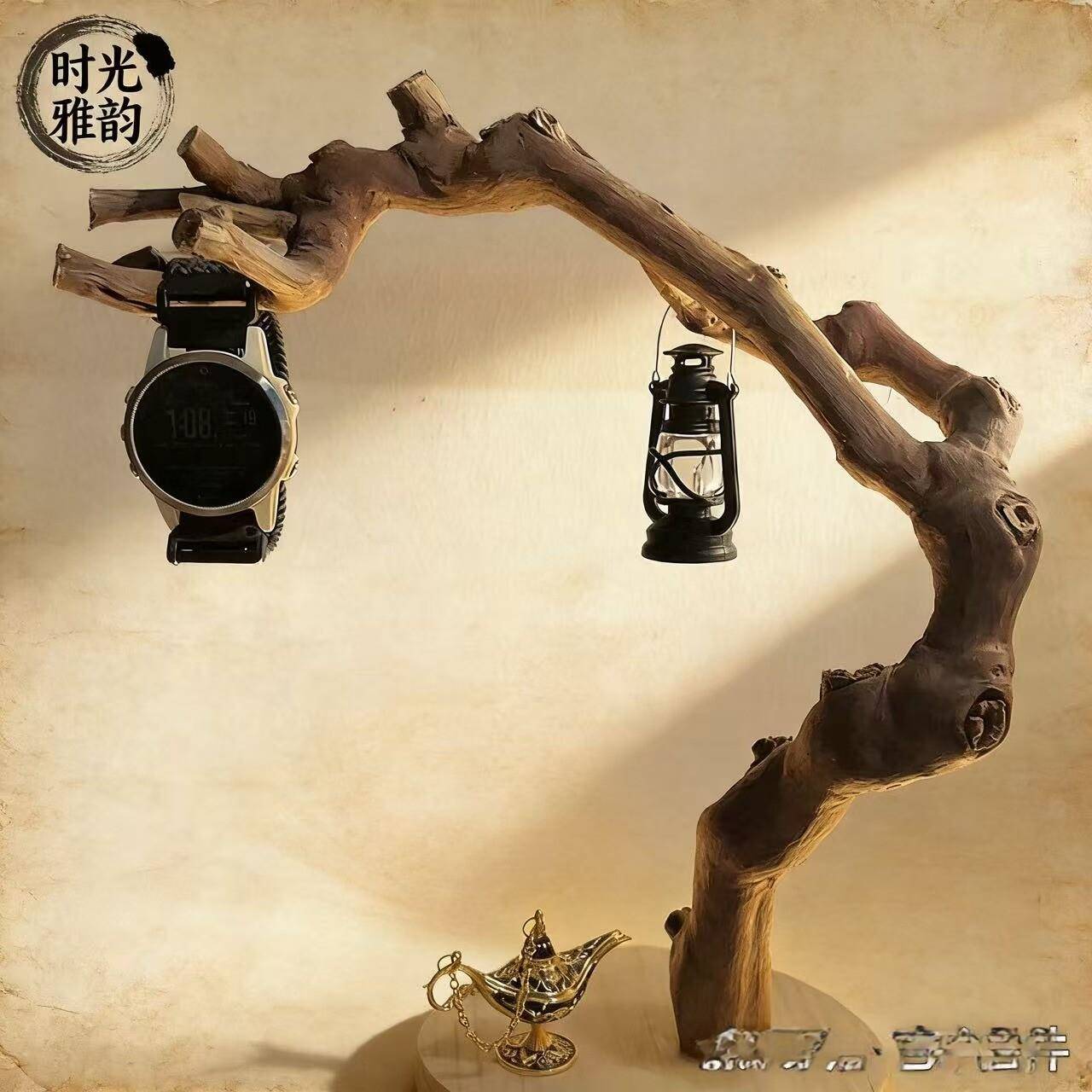 干树枝摆件装饰天然树干枯木造型造景树杈展示架书架客厅茶几摆设