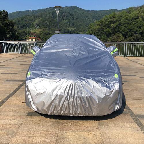 甄选170T涤塔夫遮阳罩防晒防雨车罩 汽车涂银布4S店车行车衣car c