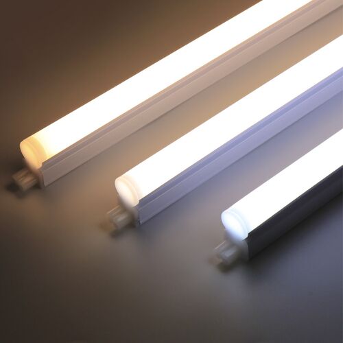 led客厅藏光t5一体暖光墙角天花吊顶灯管插头全套细光管三色调光