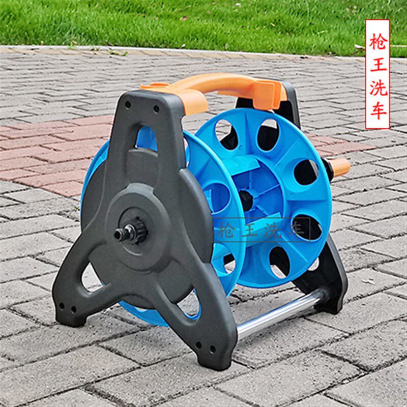 水管收纳架园林水管盘管卷管器工具洗车水管收管缠绕架子水管车架