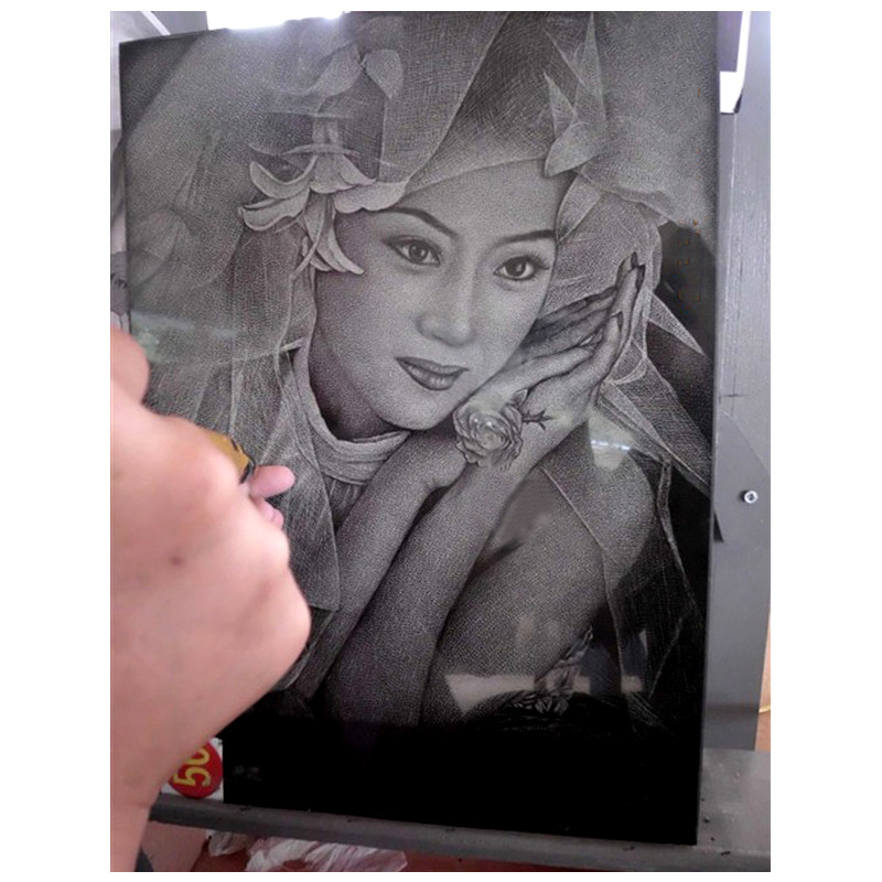 影雕人像雕刻定制照片石刻艺术创意特色礼品石雕纪念艺术品摆件