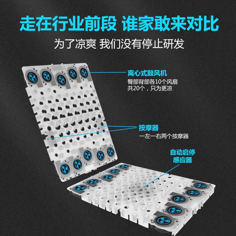 夏季座椅通风坐垫车载空调制冷汽车风扇坐垫12V加热座垫货车凉垫
