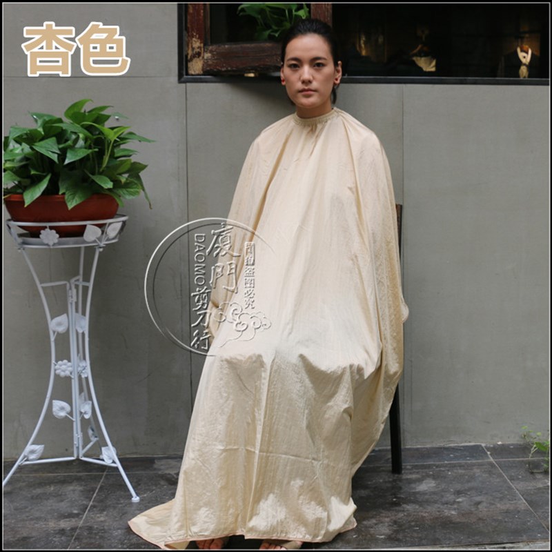 发廊理发剪发大号围布高档皱稠薄轻柔专业美发师专用纯黑白灰多色