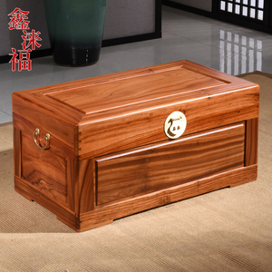 百年老樟木箱子仿古红樟木箱婚嫁箱储物箱字画箱收藏六面整板木箱