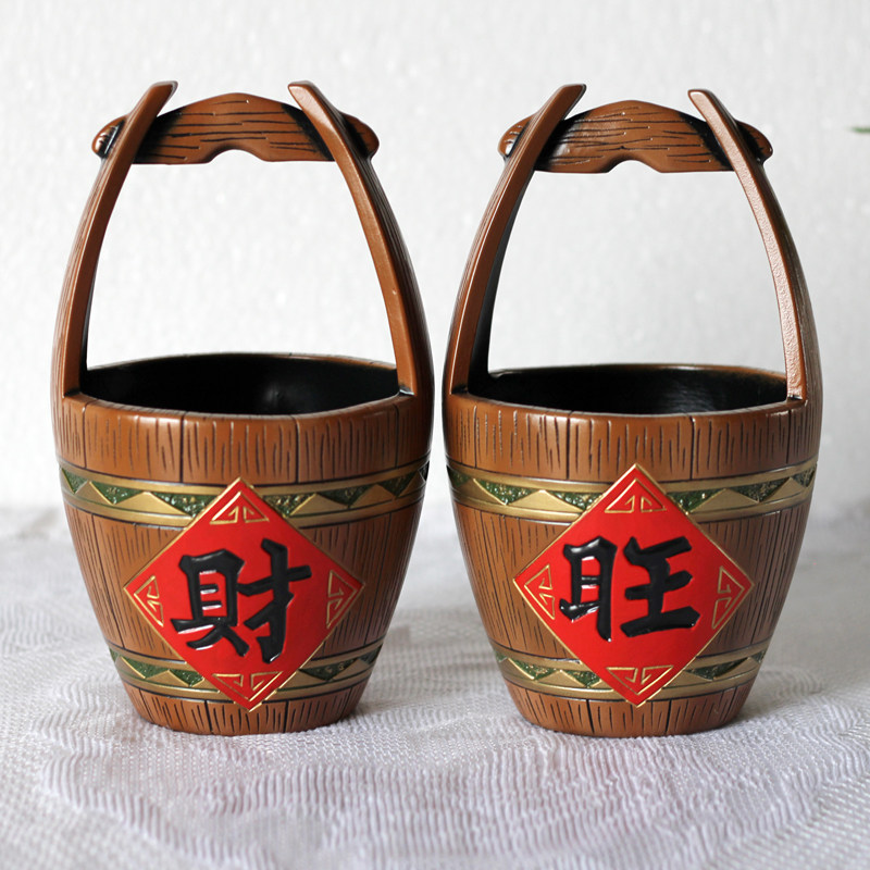 玄关钥匙收纳摆件茶几鞋柜小工艺品桌面装饰创意陶瓷存钱罐杂物桶