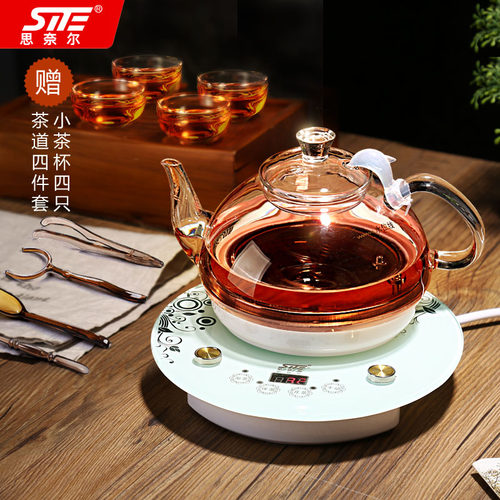 SITE/思奈尔BL08自10玻璃电热水烧壶家用透明保温全-动煮泡茶壶小