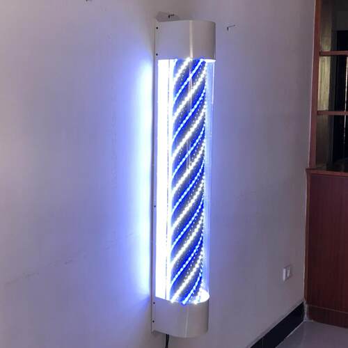 美发转灯LED理复店发古挂壁转外防水小户灯半圆挂墙发廊标志灯箱