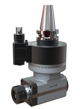 90度侧铣头AG90-B度403BT50 万向角T头加工中心直角铣头ER25//2