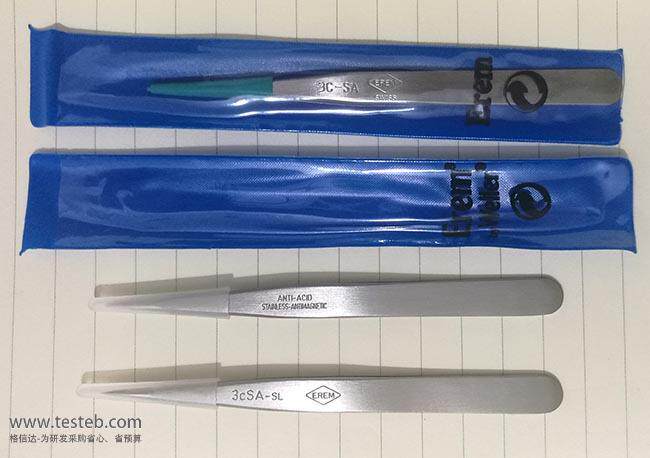 瑞士Er m 3CSASL镊子0.25m微尖头细长em电子小零件金属丝夹取