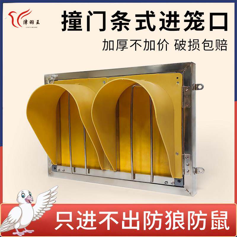赛鸽信鸽用品不锈钢进出口鸽子进出门口进门器鸽子用品用具