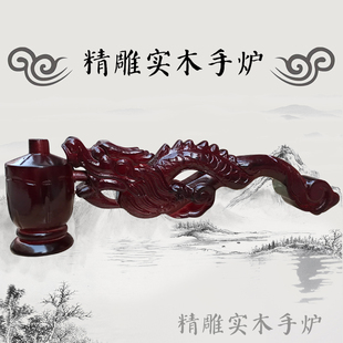 禅修法器佛香僧服僧衣佛堂手品具炉法会佛事绣拿精雕实木手炉