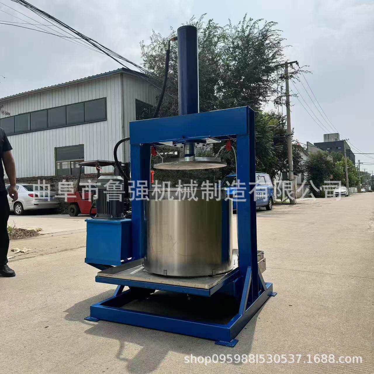 水果渣蜂蜜汁机电动液压榨压榨机酒糟脱水处理机厂家