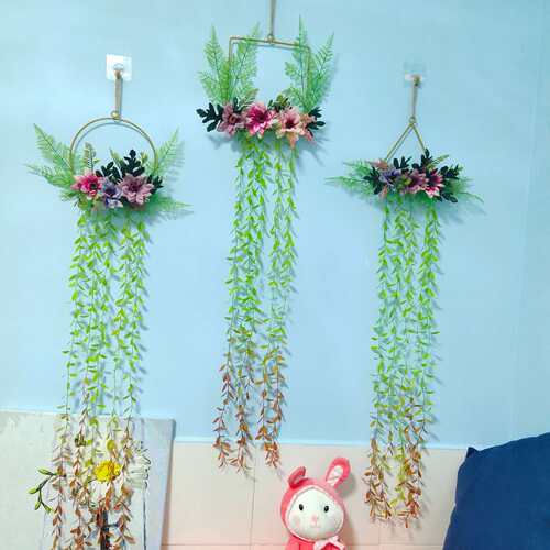 花环装饰壁挂幼儿园环创吊挂布中创意挂饰走教吊饰廊室空置悬挂物