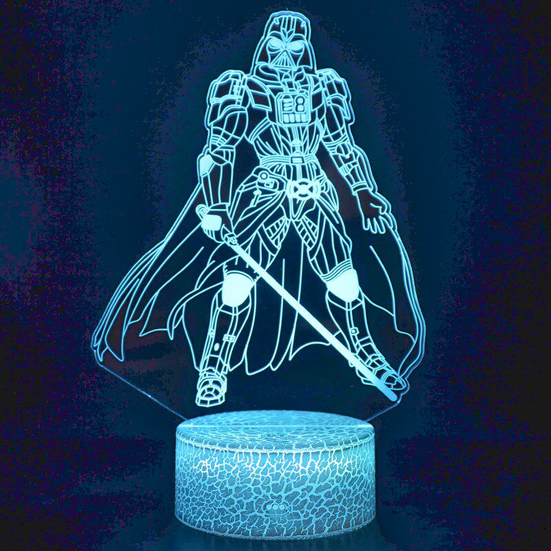 星球大战小夜物千尤隼死星黑武士光剑年达大师小台灯礼灯桌面摆件