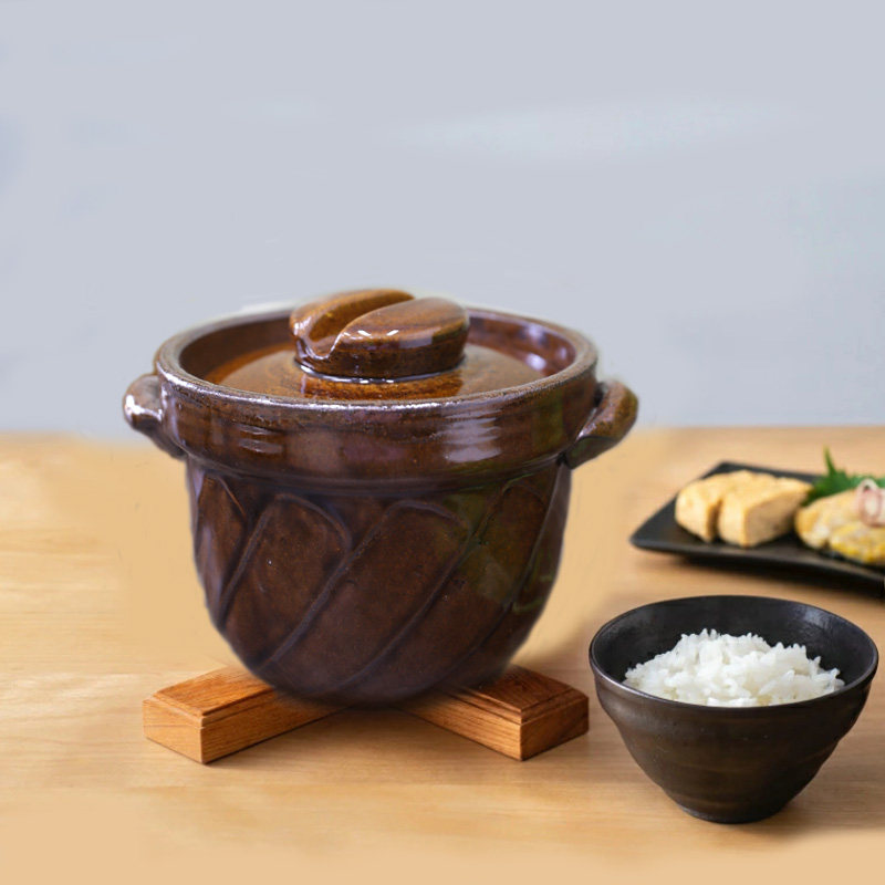 进本日口青窑土釜砂锅土锅炖煮饭锅煲汤煲仔深米型饭锅家用
