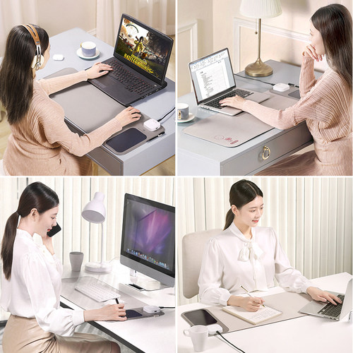 funme加热桌垫加大学生书桌垫儿童办公桌垫发热滑鼠垫电脑暖桌垫
