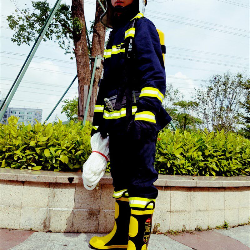 加棉加厚02款消防战斗服阻燃服隔热服消防员防火防护服装全套