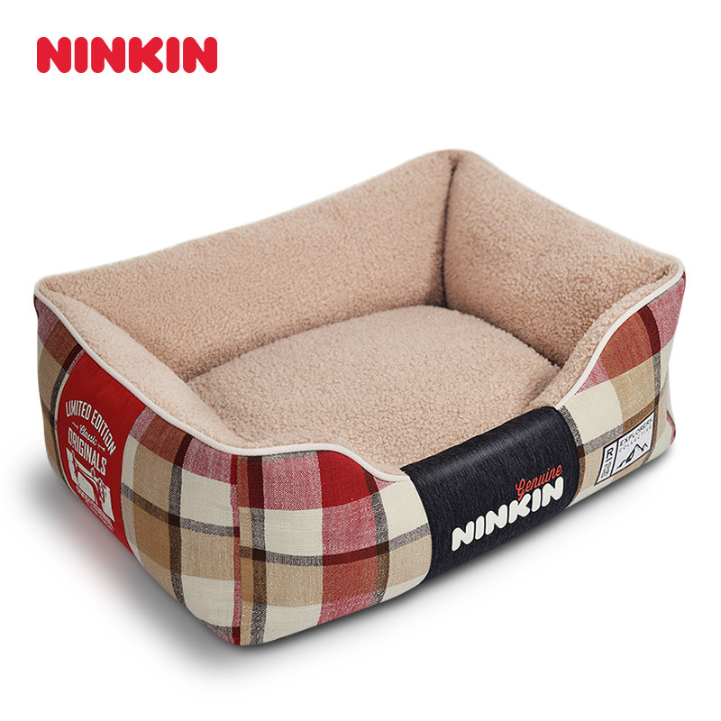 Ninkin毛绒可拆洗狗窝小中型犬秋冬狗牀泰迪博美巴哥柴犬边境牧羊