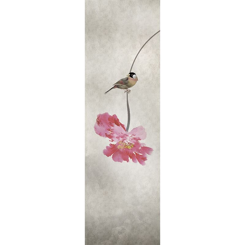 半透明莲花双面透景屏风纱中式卷帘隔断帘挂帘窗帘透光纱帘