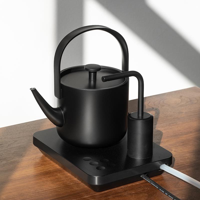 小提炭黑色上水提梁壶茶艺用壶家用泡茶壶三段温控带保温电水壶